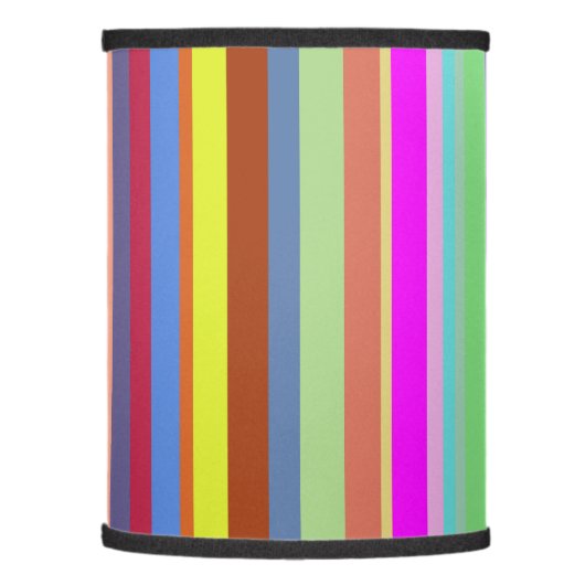 Stripes of Various Colors Lamp Shade (Left)