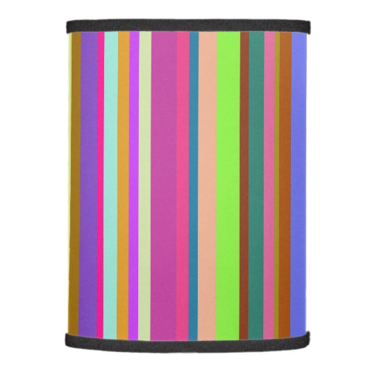 Stripes of Various Colors Lamp Shade (Right)
