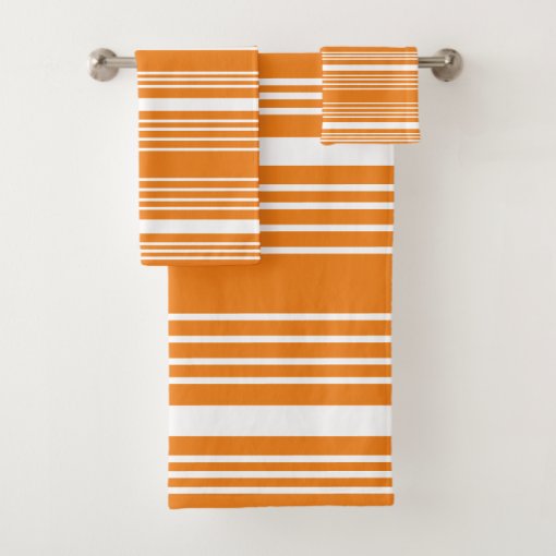 Stripes Orange White Bath Towel Set Zazzle   Stripes Orange White Bath Towel Set Rf5c8319b9a304c4f9af91a31a3556c7b Ezaga 510 