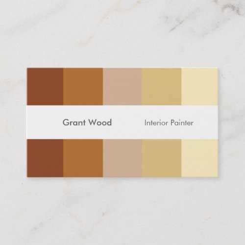Stripes Palette Business Card (warm)