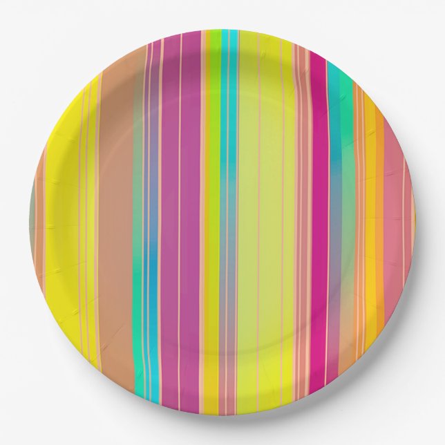 Stripes Paper Plates (Front)