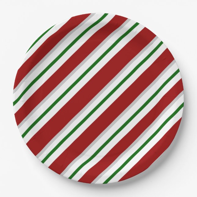 Stripes Paper Plates (Front)
