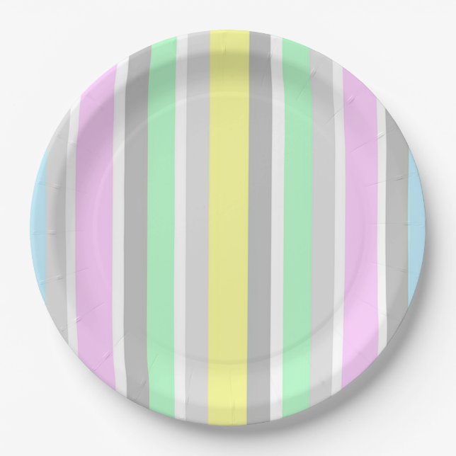 Stripes Paper Plates (Front)