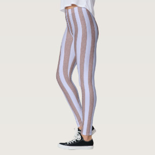 Stripes Pastel Blue Vertical on any Color Leggings