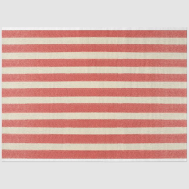 Stripes Patriotic Furniture Decoupage Paper (Front)
