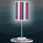 Stripes - Patriotic - Red Blue White Stars Table Lamp at Zazzle