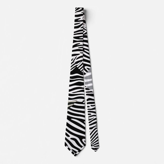 STRIPES Pattern BW.SPBW01 Neck Tie (Front)