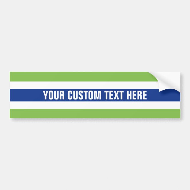 Stripes Pattern custom bumpersticker Bumper Sticker (Front)