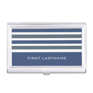 Stripes Pattern custom business card holder