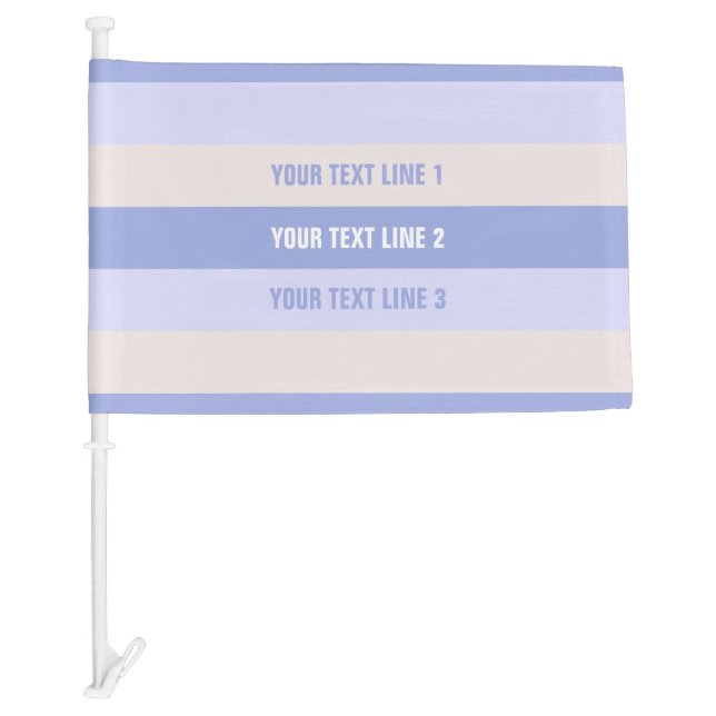 Stripes Pattern custom car flag (Front)