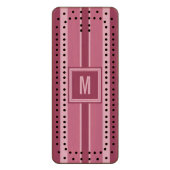 Stripes Pattern custom Cribbage board (Front Vertical)