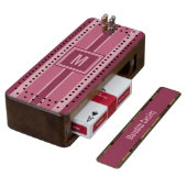 Stripes Pattern custom Cribbage board (Angled)