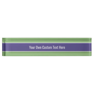 Stripes Pattern custom desk plate