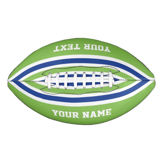 Stripes Pattern custom footballs (Front)