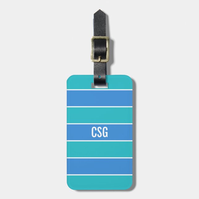 Stripes Pattern custom luggage tag (Front Vertical)