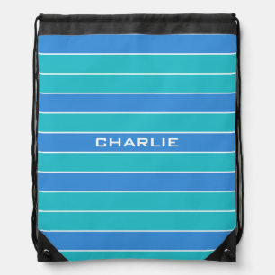 Stripes Pattern custom monogram backpack