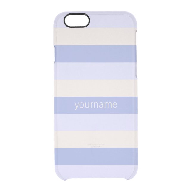 Stripes Pattern custom monogram cases (Back)