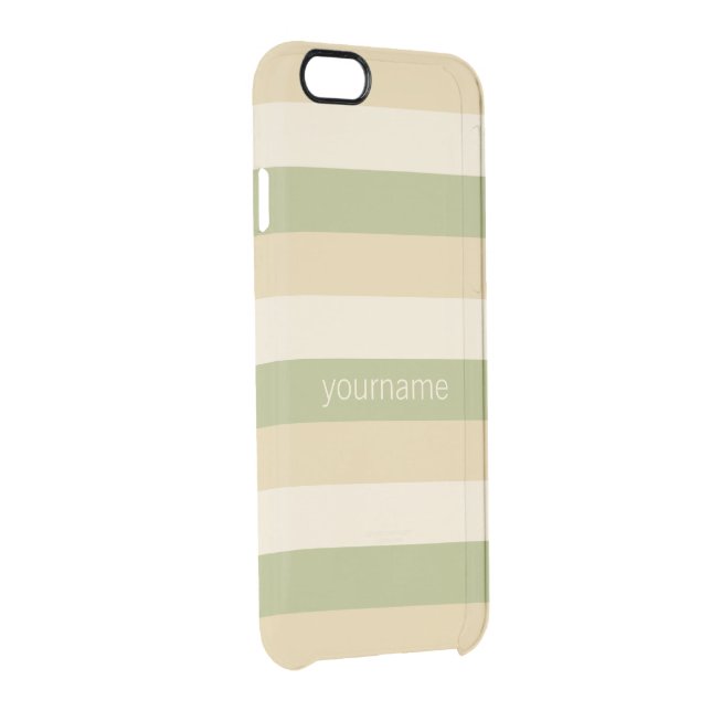 Stripes Pattern custom monogram cases (Back/Right)