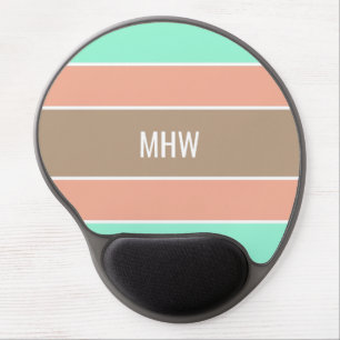 Stripes Pattern custom monogram mousepad