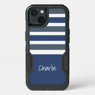 Stripes Pattern custom monogram phone cases