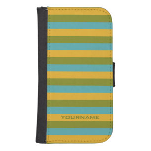 Stripes Pattern custom monogram phone wallets