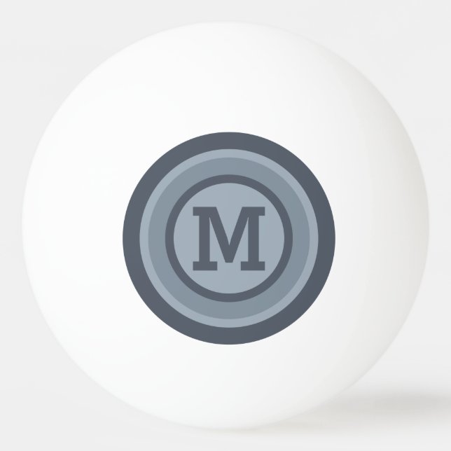 Stripes Pattern custom monogram ping pong balls (Front)