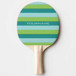 Stripes Pattern custom monogram ping pong paddle