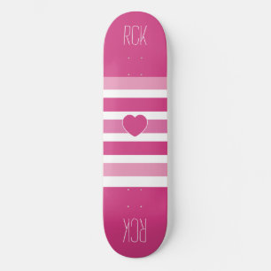 Stripes Pattern custom monogram skateboards