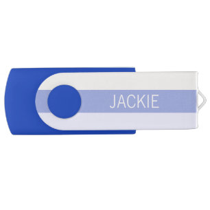 Stripes Pattern custom monogram USB memory sticks