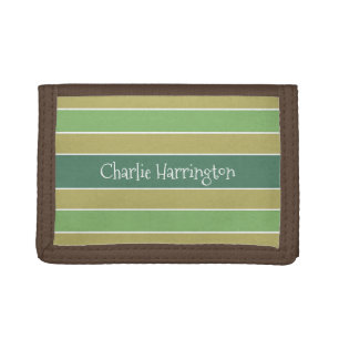 Stripes Pattern custom monogram wallets