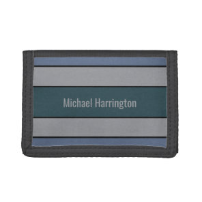 Stripes Pattern custom monogram wallets
