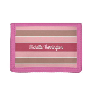 Stripes Pattern custom monogram wallets