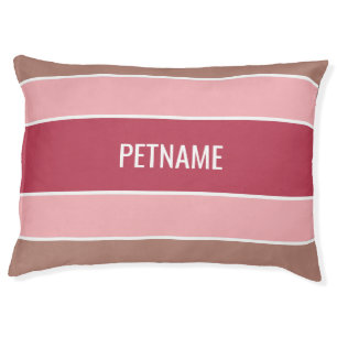Stripes Pattern custom name dog beds