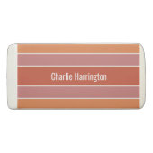 Stripes Pattern custom name erasers (Front)