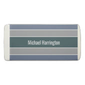 Stripes Pattern custom name erasers (Front)