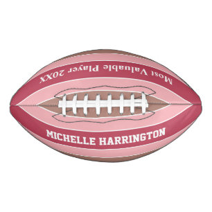 Stripes Pattern custom name & text football