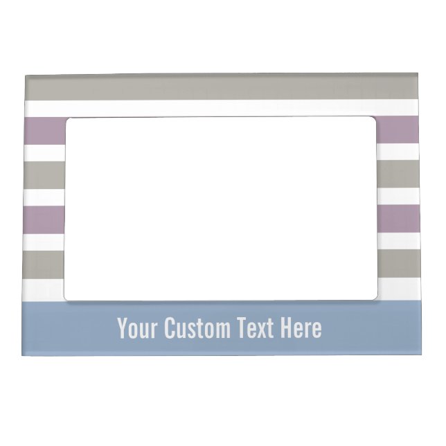 Stripes Pattern custom picture frame (Front)