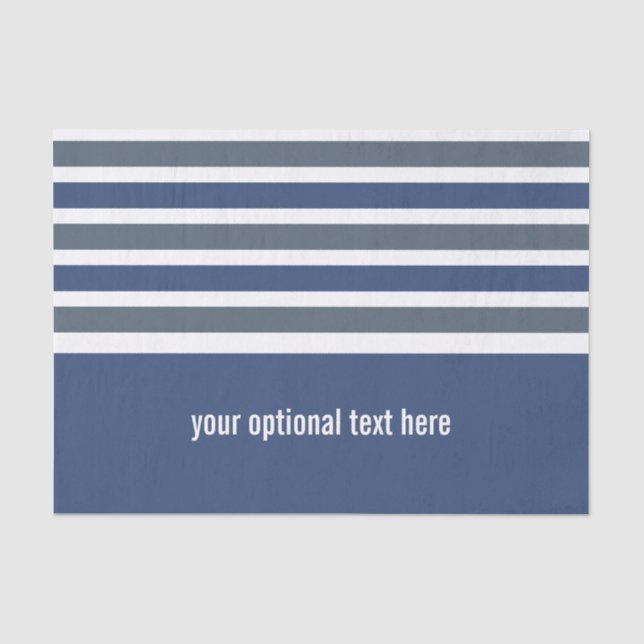 Stripes Pattern custom tissue paper (Front)