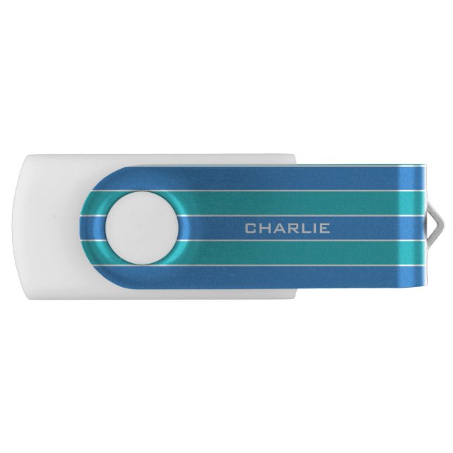 Stripes Pattern custom USB drives (Front)