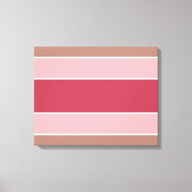 Stripes Pattern customizable canvas print (Front)