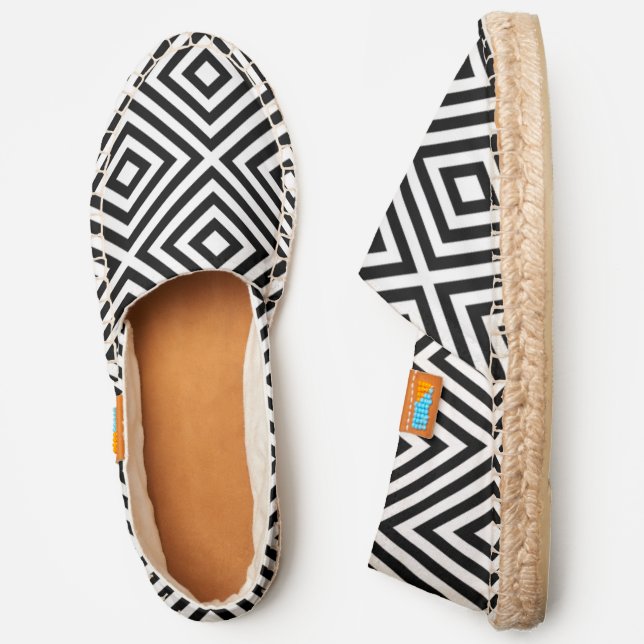 Stripes Pattern Espadrilles (Side)