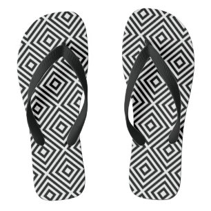 Stripes Pattern Flip Flops