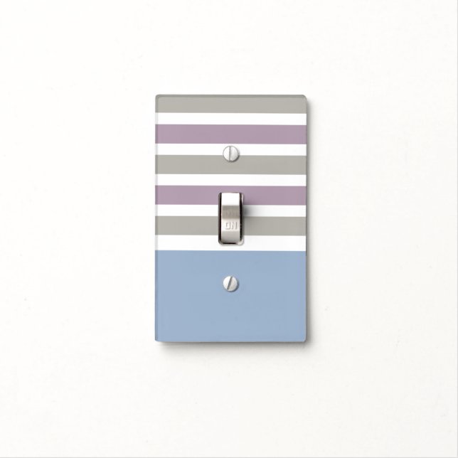 Stripes Pattern light switch cover (In Situ)