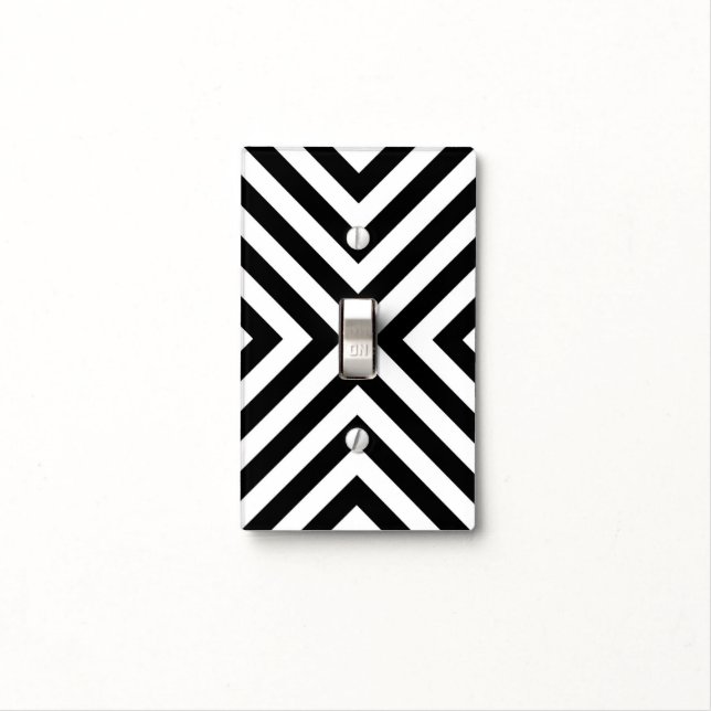 Stripes Pattern Light Switch Cover (In Situ)