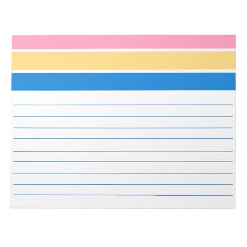 Stripes Pattern  Lined Notepad