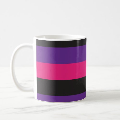 Stripes Pattern Pink Blue Purple Coffee Mug