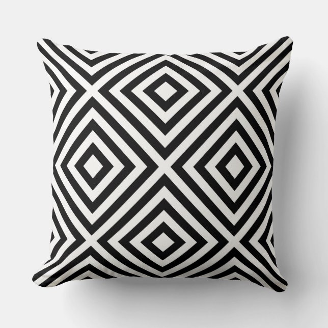 Stripes Pattern Throw Pillow (Front)