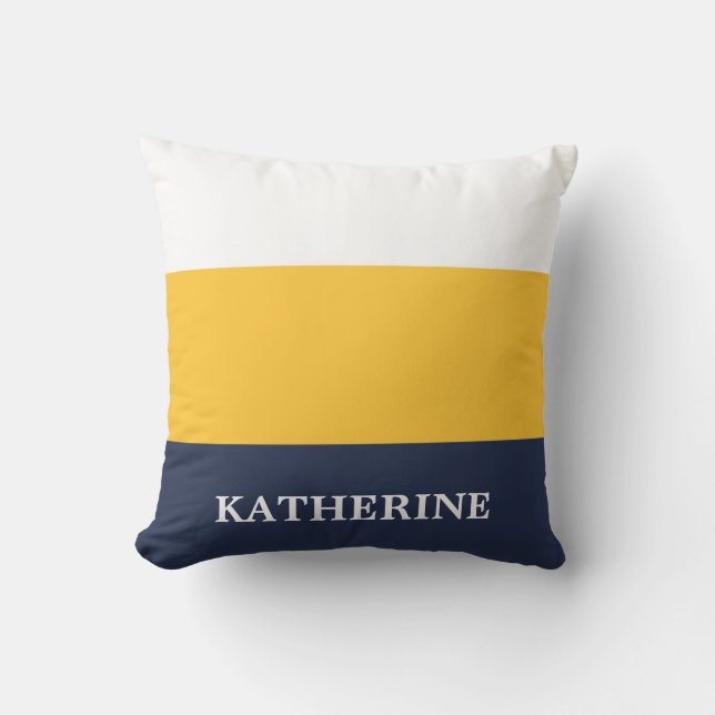 Stripes Pattern Throw Pillow (Front)