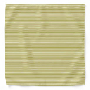 Stripes pattern two tone green cream bandana