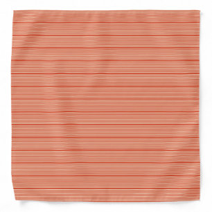 Stripes pattern two tone red cream bandana